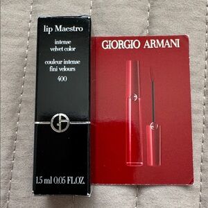 🎀3 for $15🎀 NEW Giorgio Armani lip maestro 400 .05 FL. OZ